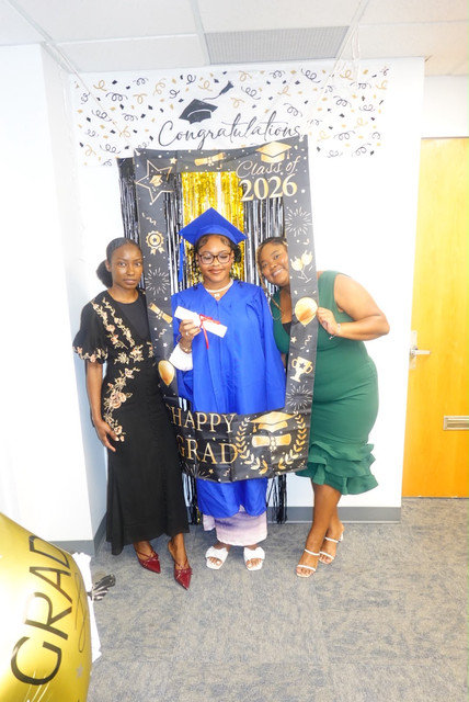 2nd Cohort Graduation, dressed in blue
