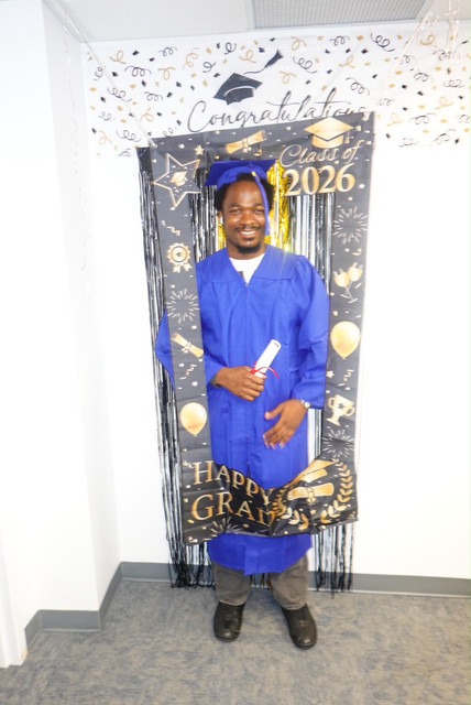 2nd Cohort Graduation, dressed in blue