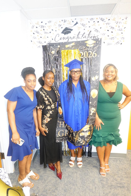 2nd Cohort Graduation, dressed in blue