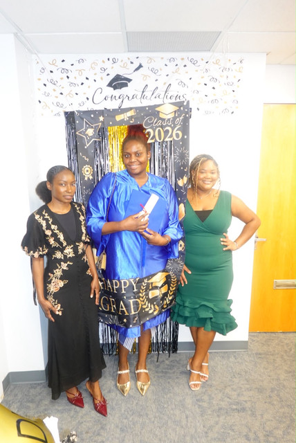 2nd Cohort Graduation, dressed in blue